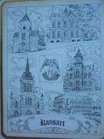 CADRE EN BOIS AVEC MONUMENTS DE RANSART, Maison & Meubles, Maison & Meubles | Autre, Enlèvement, N'a jamais été exposé, Neuf