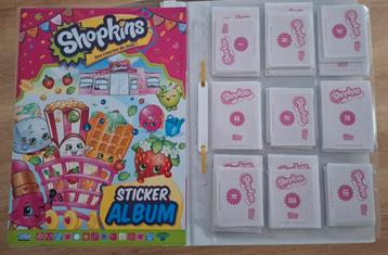 Topps Shopkins complete set + leeg album genre panini  beschikbaar voor biedingen