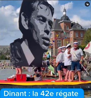 Jacques Brel handgemaakt schilderij beschikbaar voor biedingen
