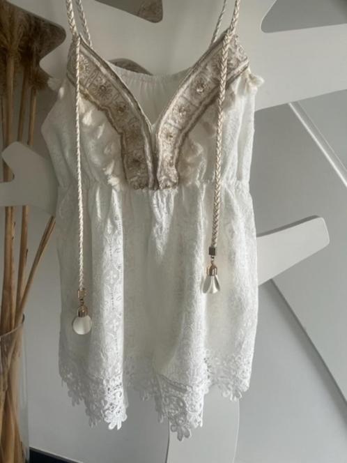Splinternieuwe Ibiza top ecru - Onesize, Kleding | Dames, Topjes, Nieuw, Wit, Zonder mouw, Ophalen of Verzenden