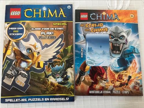 2 boeken LEGO CHIMA, Livres, Aventure & Action, Comme neuf, Enlèvement ou Envoi
