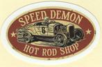 Speed Demon Hot Rod Shop sticker #2, Autos : Divers, Autocollants de voiture, Envoi