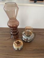 3 glazen vazen, Ophalen, Overige kleuren, Minder dan 50 cm, Glas