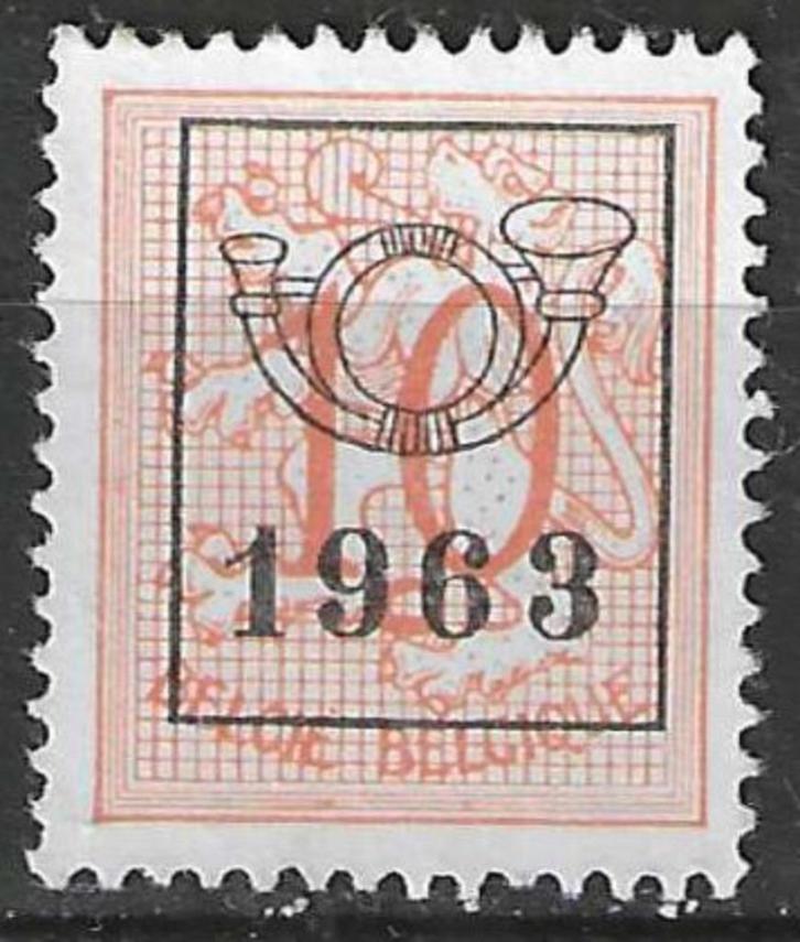 Belgie 1963 - OBP 738pre - Opdruk F - 10 c. (ZG), Postzegels en Munten, Postzegels | Europa | België, Zonder gom, Verzenden