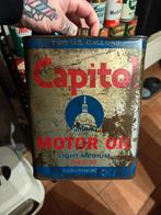 Bidon d’huile olieblik olie blik oil can vintage, Ophalen of Verzenden, Gebruikt, Verpakking