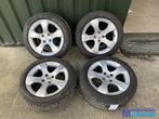 Peugeot 3008 velgen met banden 225 50 17 inch 4x108, Auto-onderdelen, Gebruikt, Band(en)