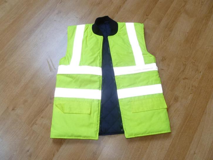 gilet matelassé jaune fluo taille S, Autos : Divers, Accessoires de voiture, Comme neuf, Enlèvement ou Envoi