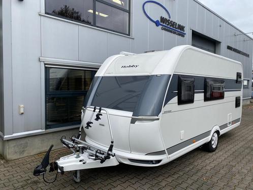 Hobby On Tour 470 KMF Mover Airco Cassetteluifel Stapelbed, Caravans en Kamperen, Caravans, Bedrijf, tot en met 6, Overige, Hobby