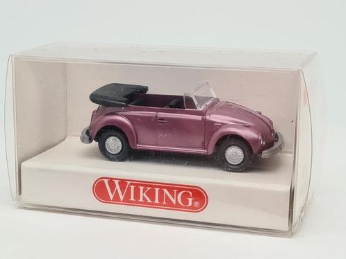 Volkswagen VW Beetle cabriolet violet - Wiking 1:87, Hobby & Loisirs créatifs, Voitures miniatures | 1:87, Comme neuf, Voiture