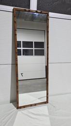 spiegel Deknudt, faux bamboo houten frame, Antiek en Kunst, Antiek | Spiegels, Ophalen of Verzenden, Rechthoekig, Minder dan 50 cm