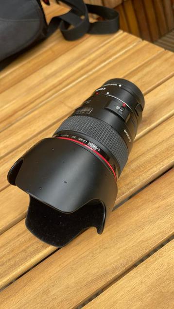 Canon 35mm 1:14 lens + mount adapter EF - EOSM + zonnekap beschikbaar voor biedingen