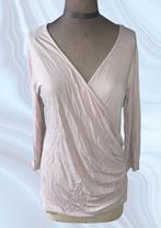 T-shirt met lange mouw large, Kleding | Dames, T-shirts, H&M, Verzenden, Maat 42/44 (L), Zo goed als nieuw