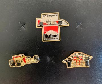 Set van 3 pins McLaren Formule 1 GP van België 1992 beschikbaar voor biedingen