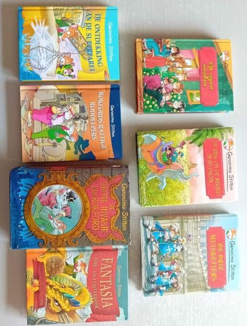 7 jeugdboeken van Geronimo Stilton, Boeken, Kinderboeken | Jeugd | onder 10 jaar, Gelezen, Fictie algemeen, Ophalen of Verzenden