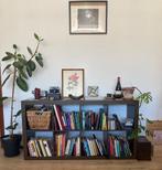 Vintage Houten Boekenkast, Ophalen, Gebruikt, 100 tot 150 cm, Minder dan 100 cm