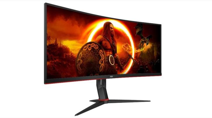 AOC CU34G2XP/BK 34" Curved, Computers en Software, Monitoren, DisplayPort, DVI, HDMI, VGA, Ophalen of Verzenden