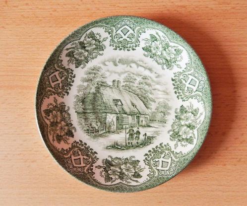 Porseleinen / keramische bord Old Inns Series, Antiquités & Art, Antiquités | Porcelaine, Enlèvement ou Envoi
