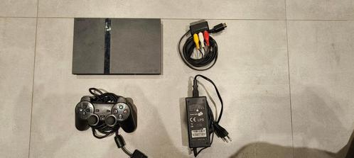 PlayStation 2 Slim - Compleet met 1 controller en kabels, Games en Spelcomputers, Spelcomputers | Sony PlayStation 2, Zo goed als nieuw