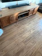 Tv meubel in Teak (nieuwprijs 850€), Huis en Inrichting, Kasten |Televisiemeubels, Ophalen, Teakhout, Zo goed als nieuw, 200 cm of meer