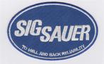 Sig Sauer stoffen opstrijk patch embleem #1, Collections, Vêtements & Patrons, Envoi, Neuf