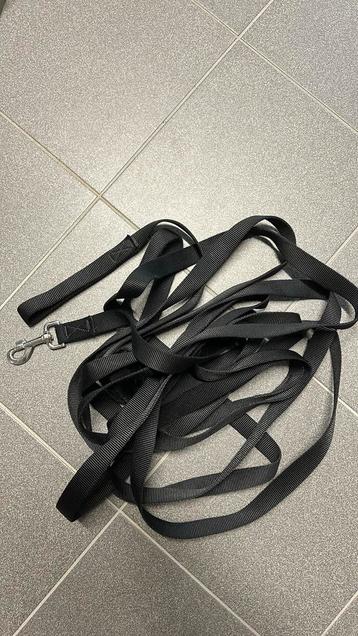 Hondenriem stof 10 meter zwart beschikbaar voor biedingen