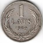 Lettonie : 1 Lats 1924 Silver .835 KM #7 Ref 15043, Timbres & Monnaies, Monnaies | Europe | Monnaies non-euro, Enlèvement ou Envoi
