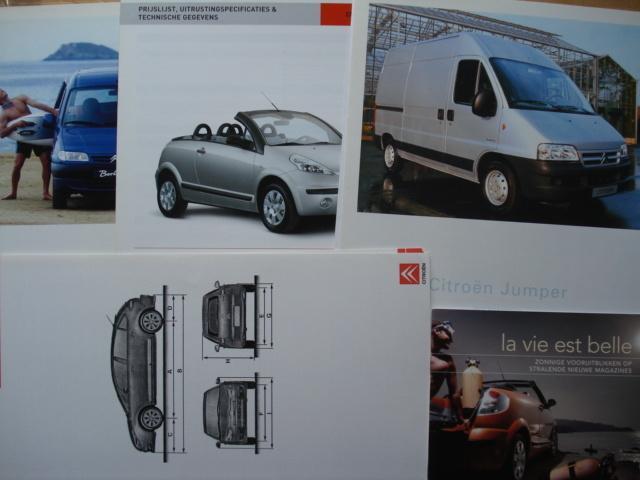 Citroën C3 Pluriel/Jumper/Berlingo/C4 Brochure LOT van 5, Boeken, Auto's | Folders en Tijdschriften, Gelezen, Citroën, Verzenden