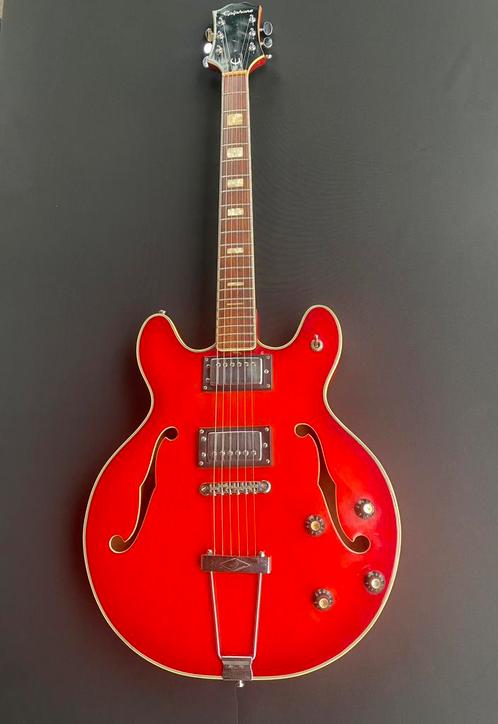 Uit 1972 Epiphone Riviera in prachtige staat en super afgest, Musique & Instruments, Instruments à corde | Guitares | Électriques