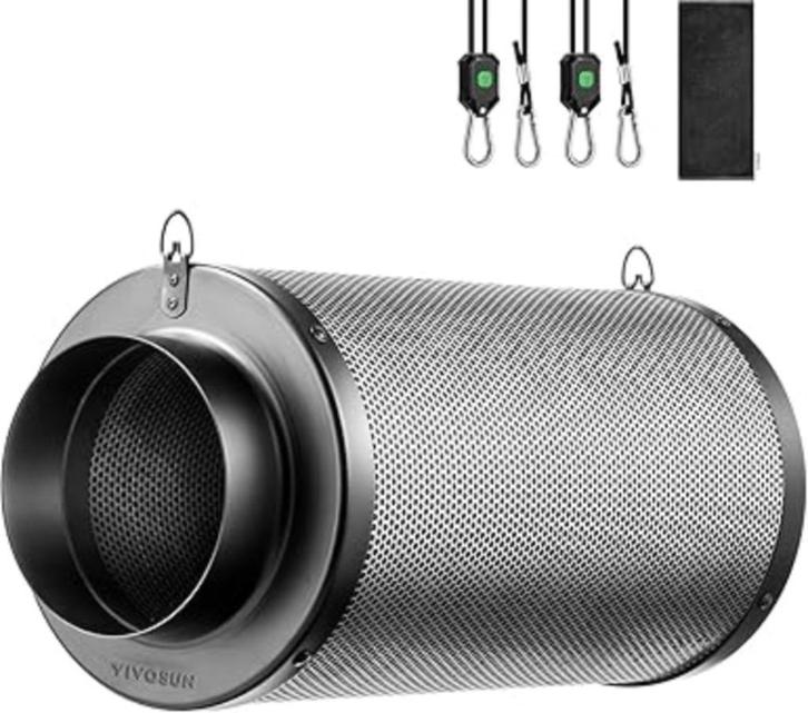 VIVOSUN Actieve koolstoffilter SNELLE GRATIS LEVERING, Elektronische apparatuur, Afzuigkappen, Nieuw, Vrijstaand, Verzenden