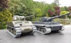 SOLIDO chars Sherman et Tigre, Hobby en Vrije tijd, Modelbouw | Auto's en Voertuigen, Verzenden, Zo goed als nieuw, 1:32 tot 1:50