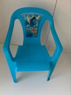 Blauw plastic kinderstoel - mt 122/128, Ophalen of Verzenden, Zo goed als nieuw, Stoel(en)