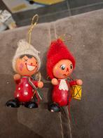 Oude hand geschilderde poppetjes 1950, Diversen, Kerst, Ophalen of Verzenden, Zo goed als nieuw