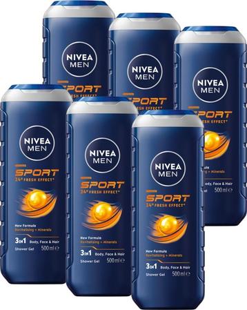 Nivea men sport douchegel 500ml 6 stuks beschikbaar voor biedingen