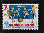 Belgique 1982 : éclaireurs, Enfants, Avec timbre, Affranchi, Oblitéré