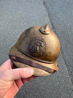 WW1 casque Belge M15 moutarde, Enlèvement ou Envoi