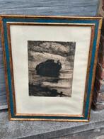 Gravure l épave signe Kurt peiser, Ophalen of Verzenden