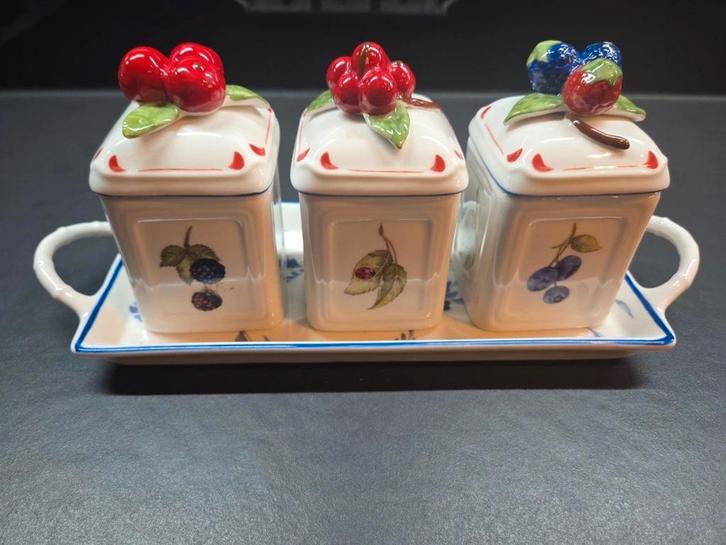 Voorraadpotjes op schaal V&B Cottage Charm, Huis en Inrichting, Keuken | Servies, Zo goed als nieuw, Porselein, Ophalen of Verzenden