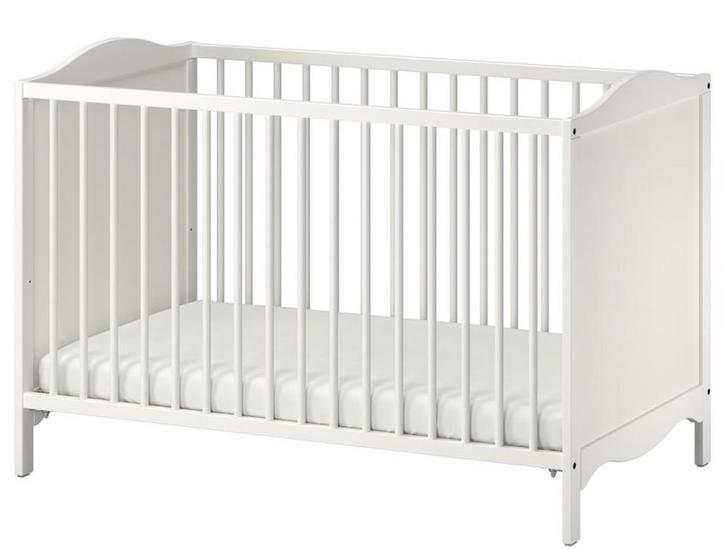 Lit IKEA SMÅGÖRA blanc, Kinderen en Baby's, Babywiegjes en Ledikanten, Zo goed als nieuw, Ledikant, Ophalen