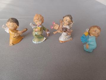 kerstboomversiering - vintage spelende engeltjes beschikbaar voor biedingen