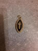 oud vintage kruisje goud met pareltjes, Ophalen, Goud