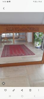 Vintage houten spiegel, Antiek en Kunst, Ophalen, Rechthoekig, 50 tot 100 cm, Minder dan 100 cm