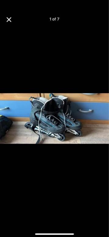 Inline skates met beschermingsmateriaal, Ophalen, Gebruikt, Salomon, Inline skates 4 wielen