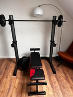 Halterbank compleet home gym, Sport en Fitness, Ophalen