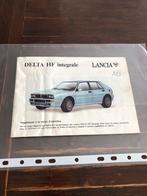 notice d’utilisation Lancia delta hf turbo intégrale evo, Ophalen