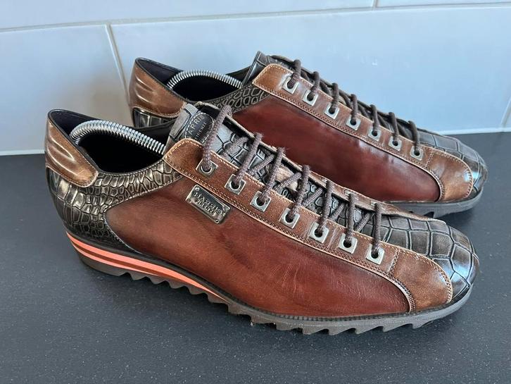 Harris sneakers maat 10 / 44 amper gedragen, Kleding | Heren, Schoenen, Zo goed als nieuw, Sneakers, Bruin, Ophalen of Verzenden