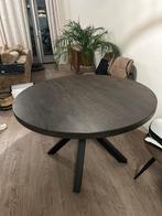 Donkere ronde tafel van 120 cm, Huis en Inrichting, Tafels | Eettafels, Ophalen