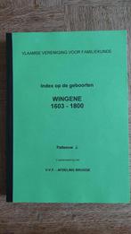 Jo Patteeuw - Index op de geboorten van Wingene 1603-1800, Ophalen of Verzenden, Zo goed als nieuw