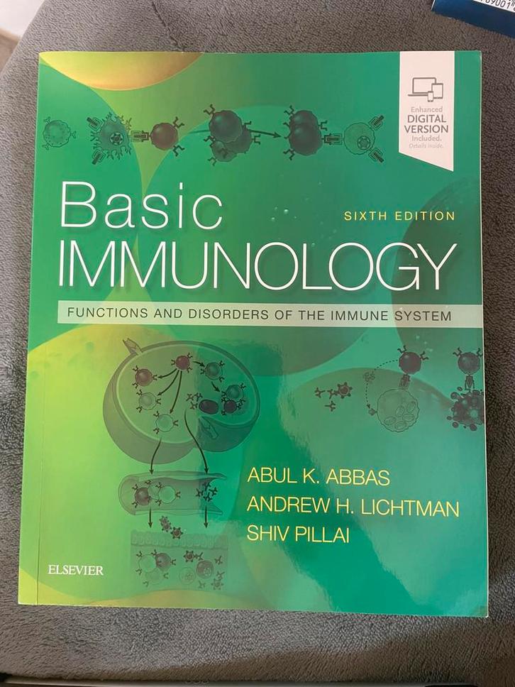 Boek Basic Immunology (6e editie), Boeken, Studieboeken en Cursussen, Nieuw, Hogeschool, Ophalen of Verzenden