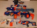 Nerf pakket: 10 geweren + 1 masker + 1 bril + 30 pijltjes, Kinderen en Baby's, Ophalen, Gebruikt