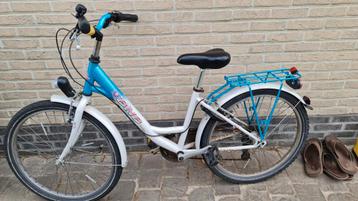 Meisjesfiets bnb 24 inch blauw wit fiets meisje beschikbaar voor biedingen